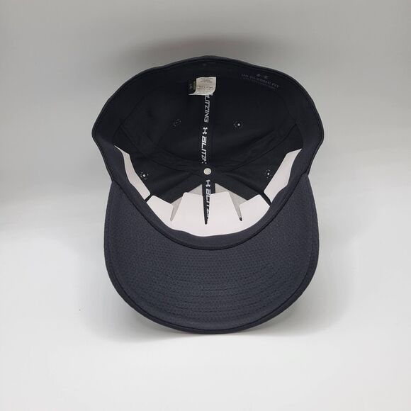 Under Armour Blitzing II Mens Womens Large XL Hat Stretch Fit Cap Black HeatGear - Picture 8 of 10